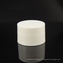 Pot cosmétique de couleur blanc PP (NJ14)